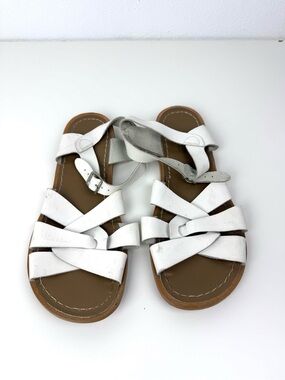 Salt Water Sandals by Hoy White Leather Sandals